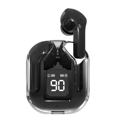 אוזניות אלחוטיות BLUETOOTH עם טעינה מגנטית וצג חיווי סוללה